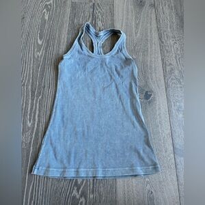Lululemon Cool Racerback Tank Rib in Washed Moon Blue Size 6